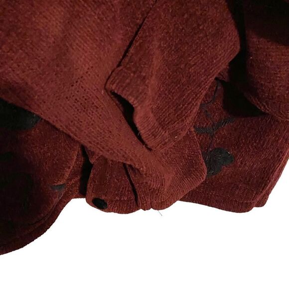 Vintage Disney Store Parks Mickey Mouse Floral Print Cardigan Sweater in Size M - Picture 4 of 7